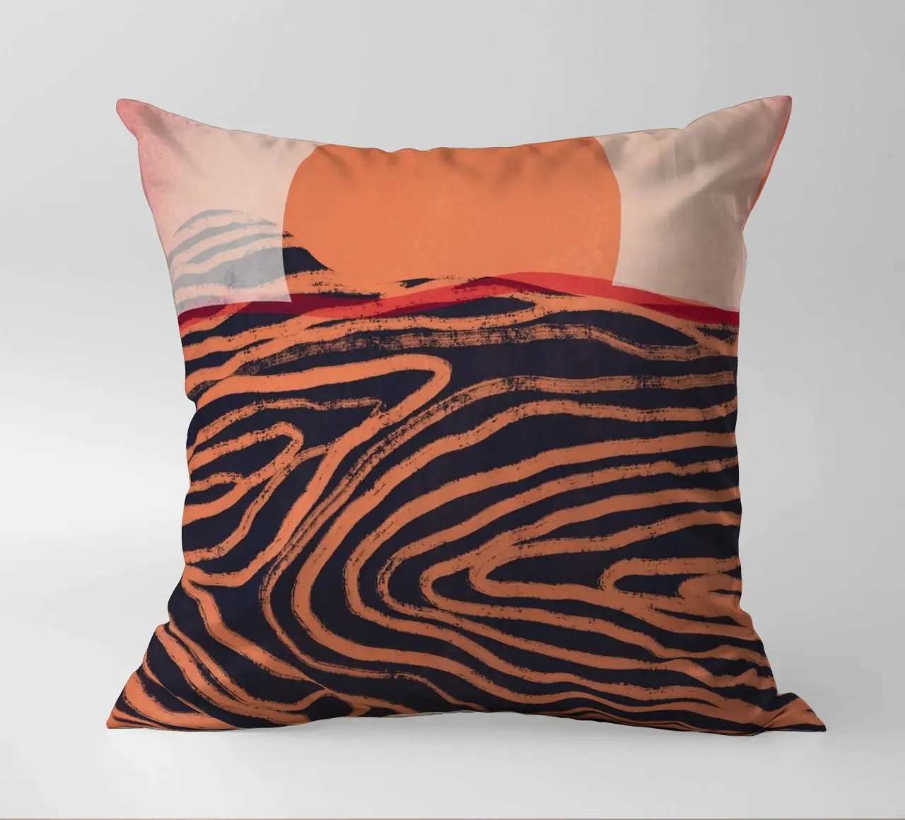 Orizzonte arancione cuscino da Little Dean