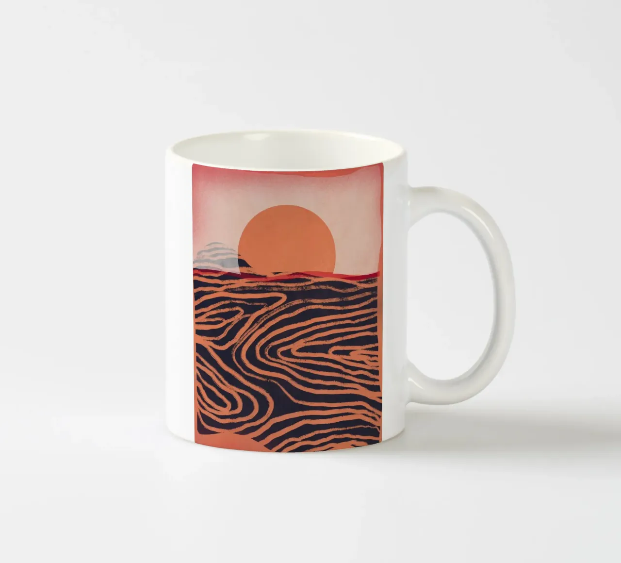 Orizzonte arancione tazza in ceramica da Little Dean