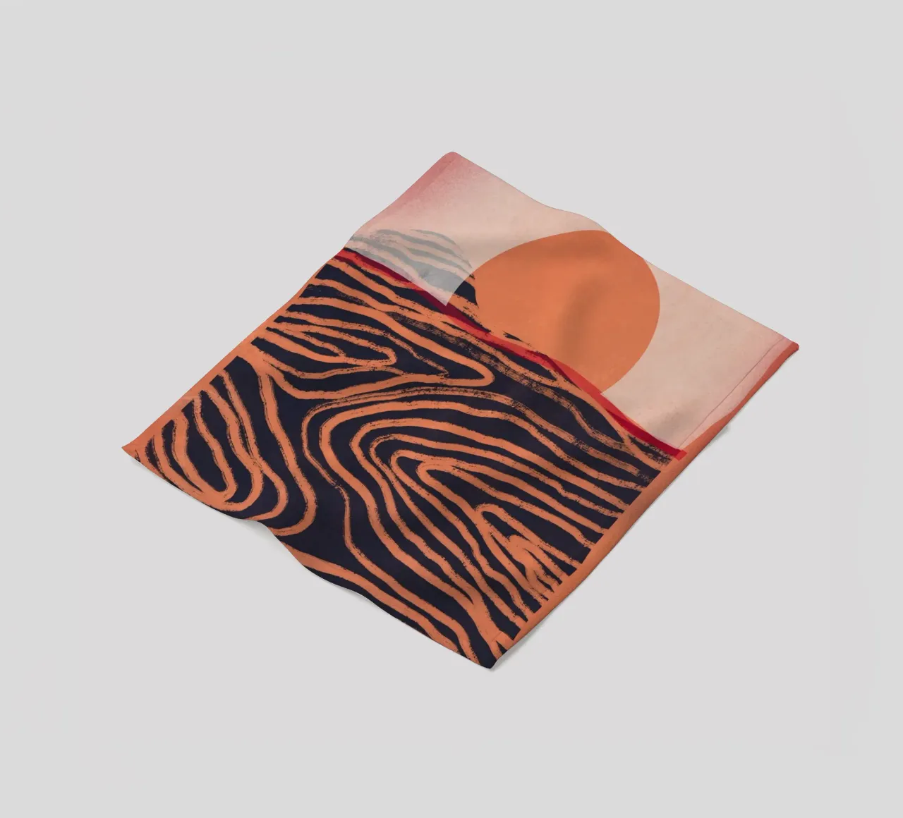Orizzonte arancione coperta in pile da Little Dean