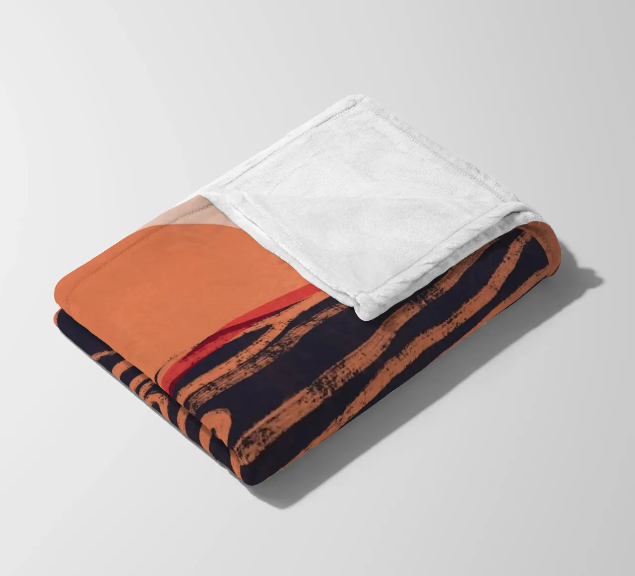 Orizzonte arancione coperta in pile da Little Dean
