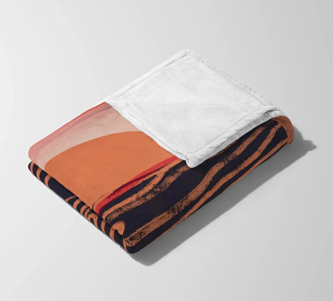 Orizzonte arancione coperta in pile da Little Dean