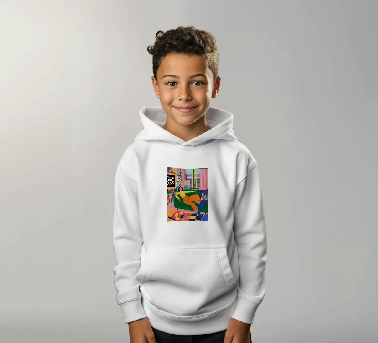Schlummern Schachbrettmuster Traum Kinder Hoodie von Dream Gesso