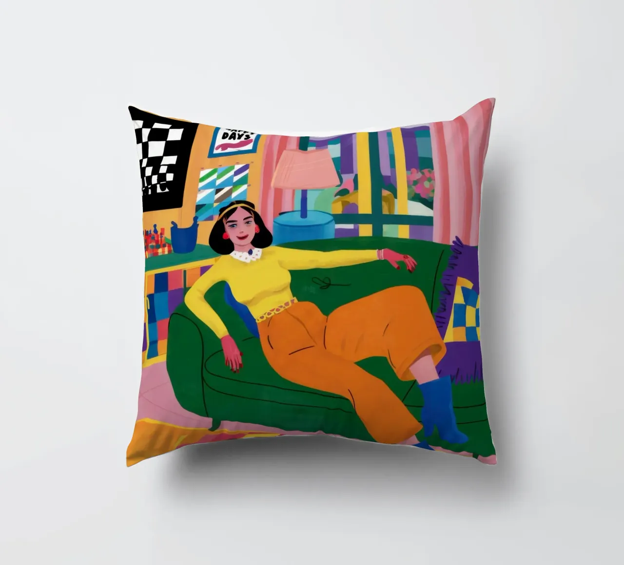 Sogno a scacchi del sonno cuscino da Dream Gesso