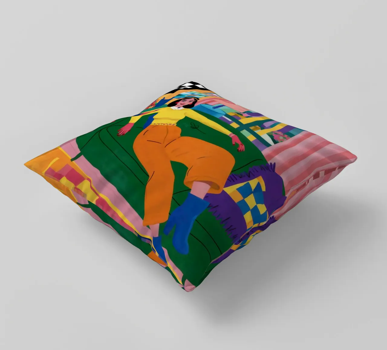 Sogno a scacchi del sonno cuscino da Dream Gesso