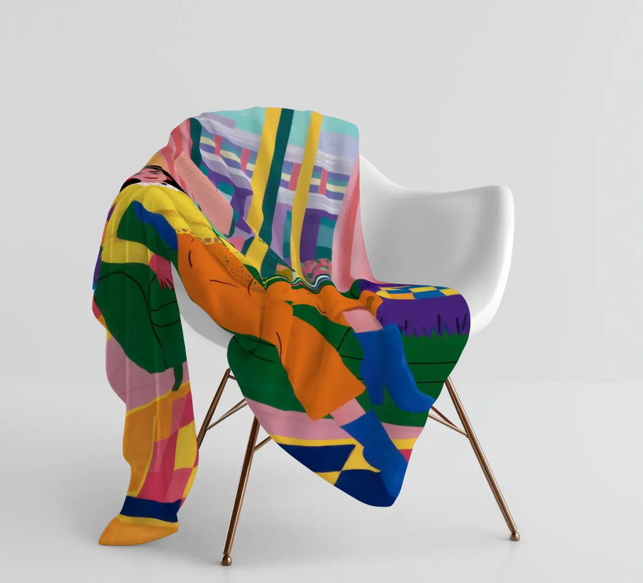Sogno a scacchi del sonno coperta in pile da Dream Gesso