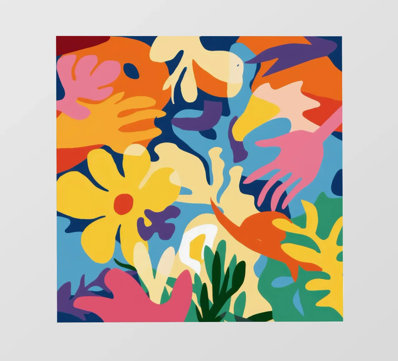 Abstract Floral Symphony pvc cover by Mythy Brush