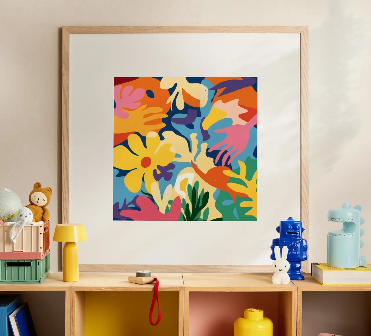 Abstract Floral Symphony poster by Mythy Brush