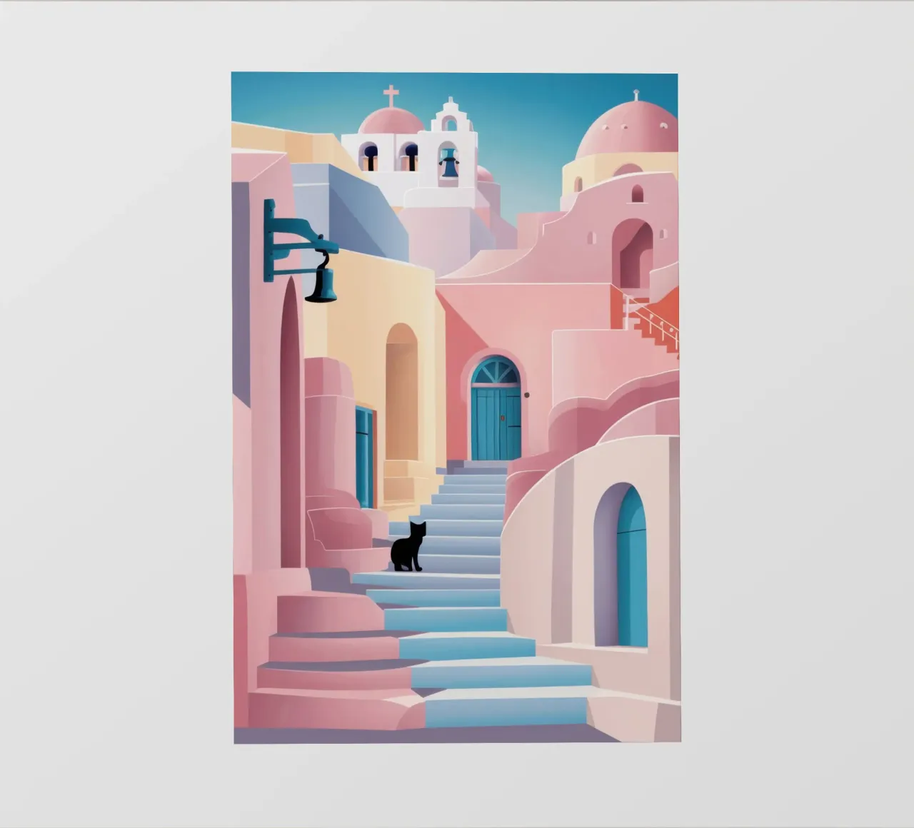 Pink Hued Village backlit film by Flock Reverie