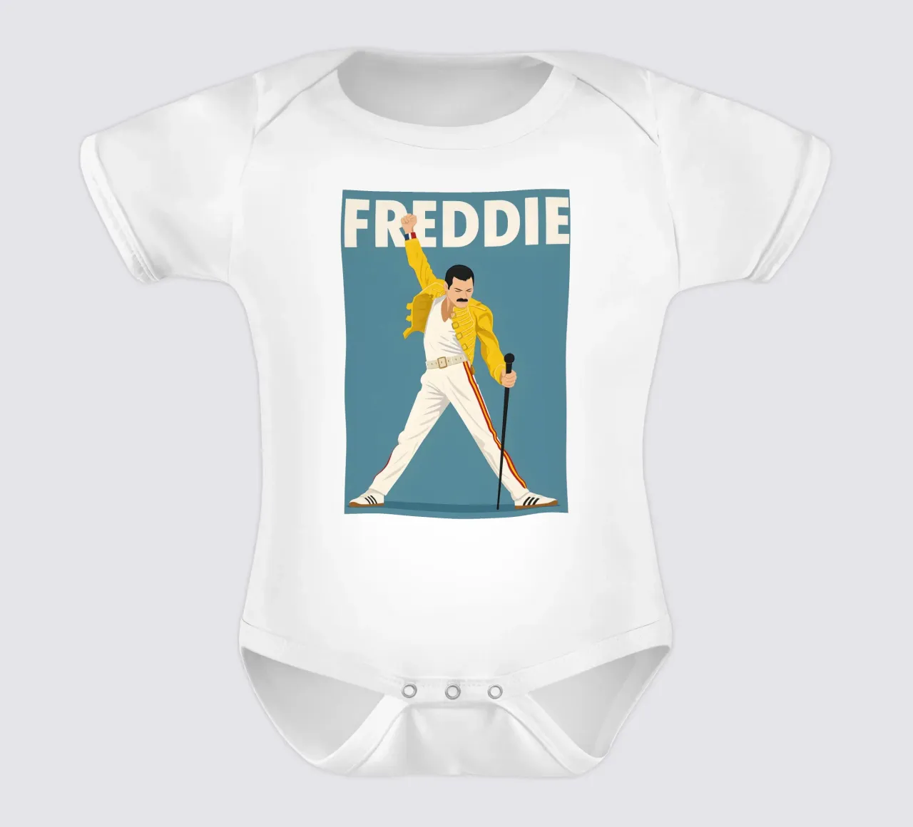 Freddie Mercury body neonato maniche corte da DGUnder