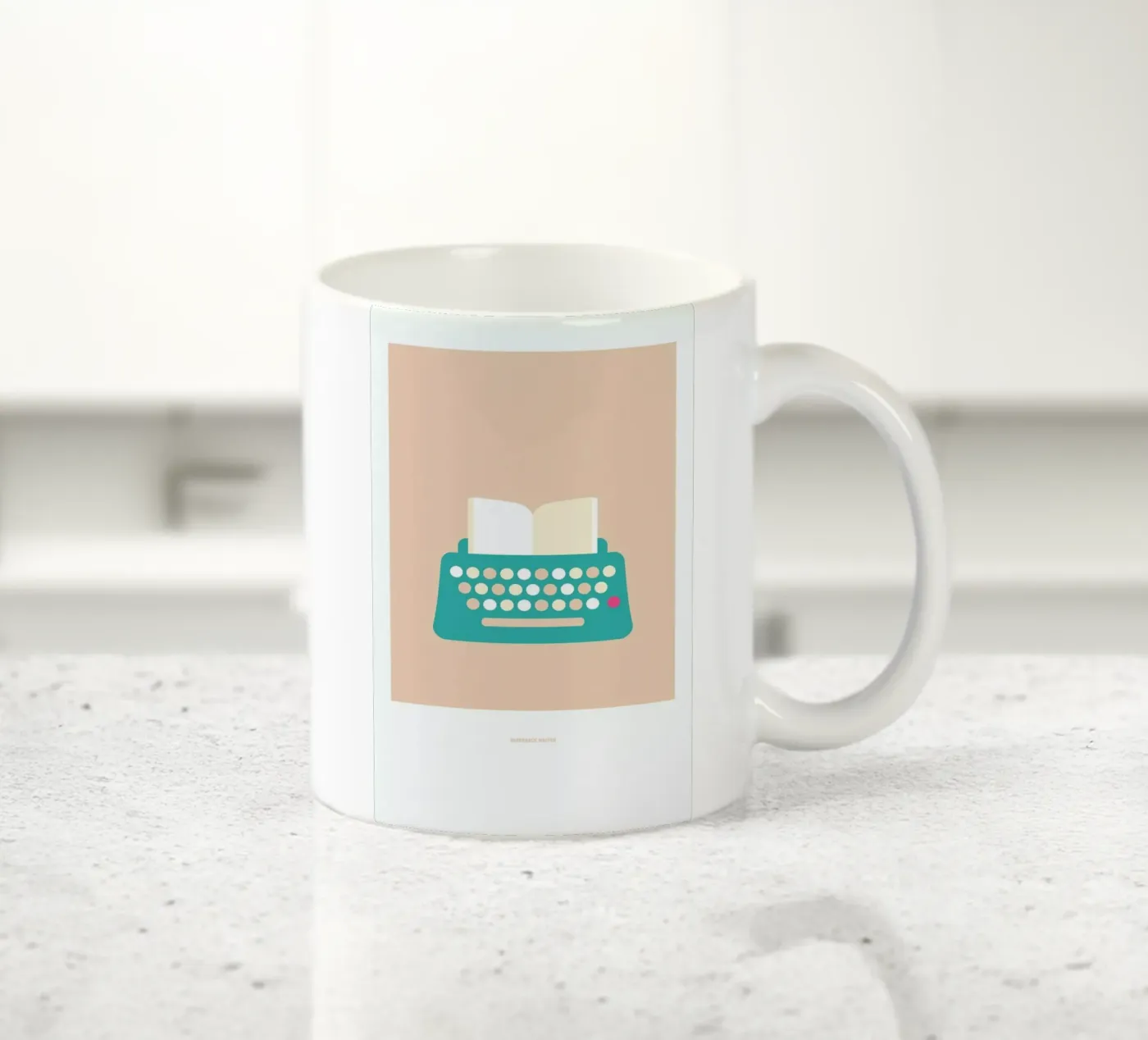 Paperback Writer ceramic mug by Christophe Gowans