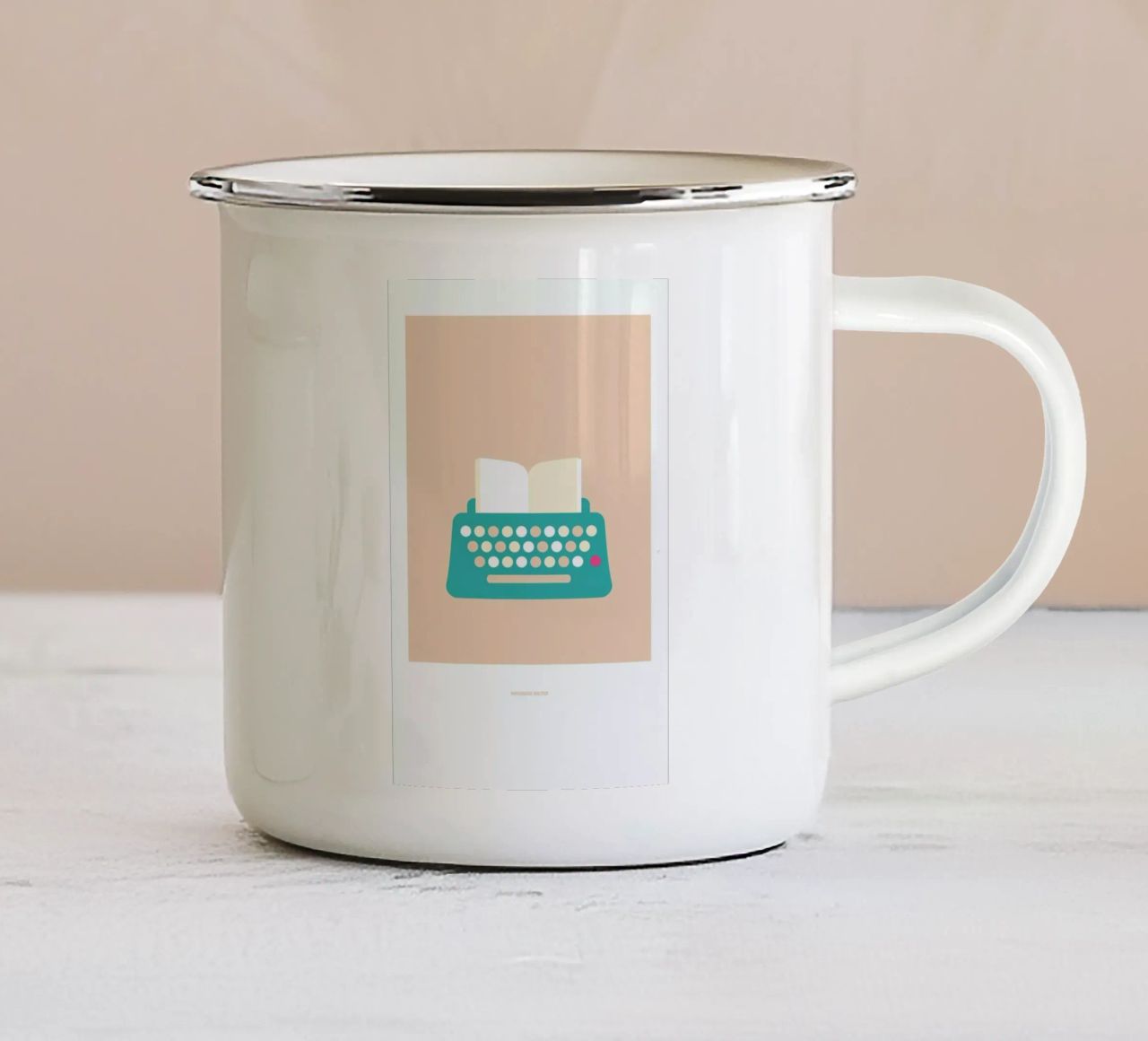 Paperback Writer tazza in smalto da Christophe Gowans