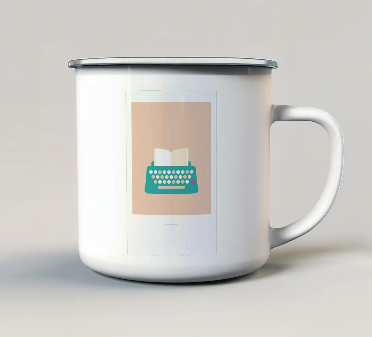 Paperback Writer tazza in smalto da Christophe Gowans