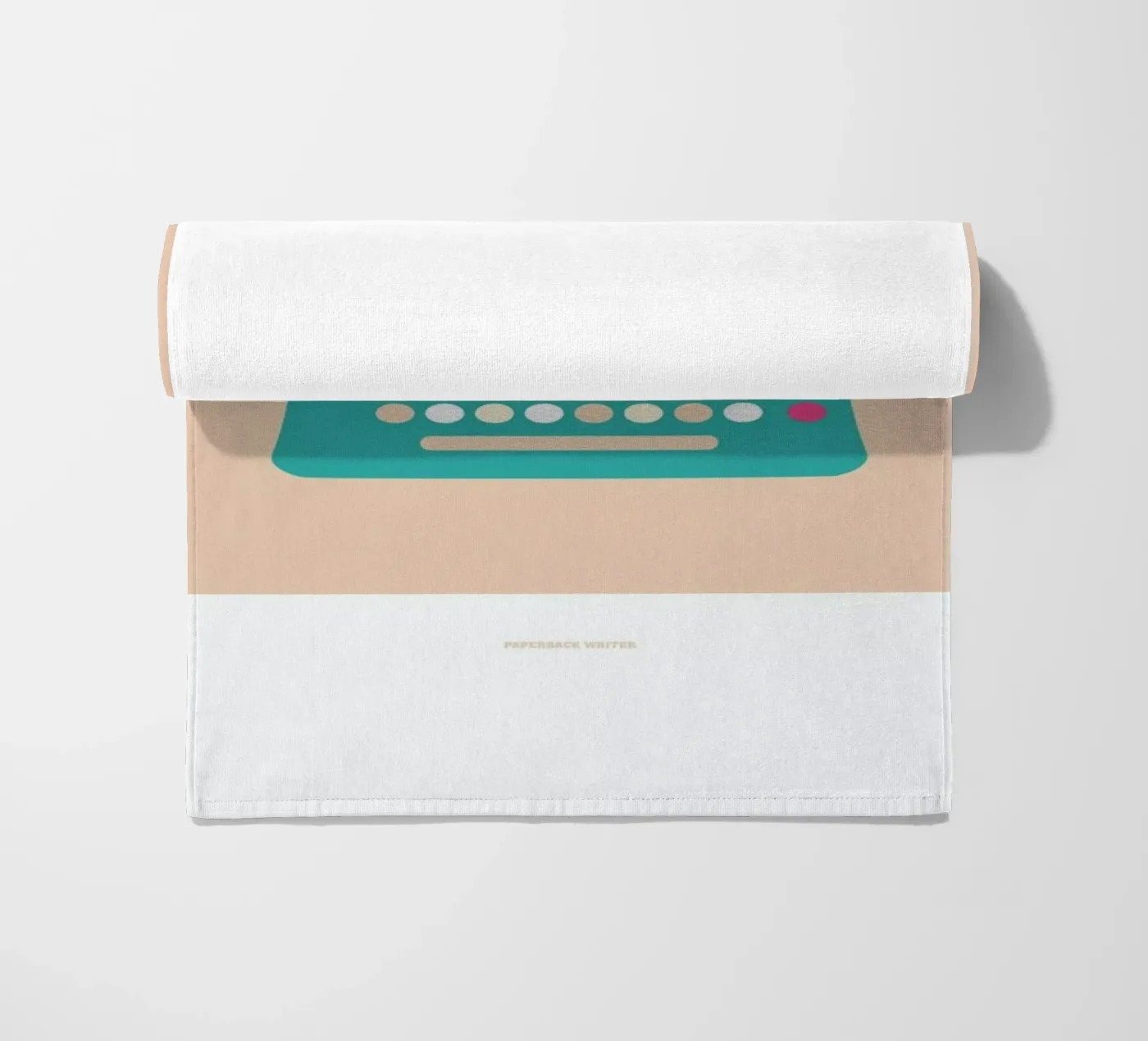 Paperback Writer beach towel by Christophe Gowans