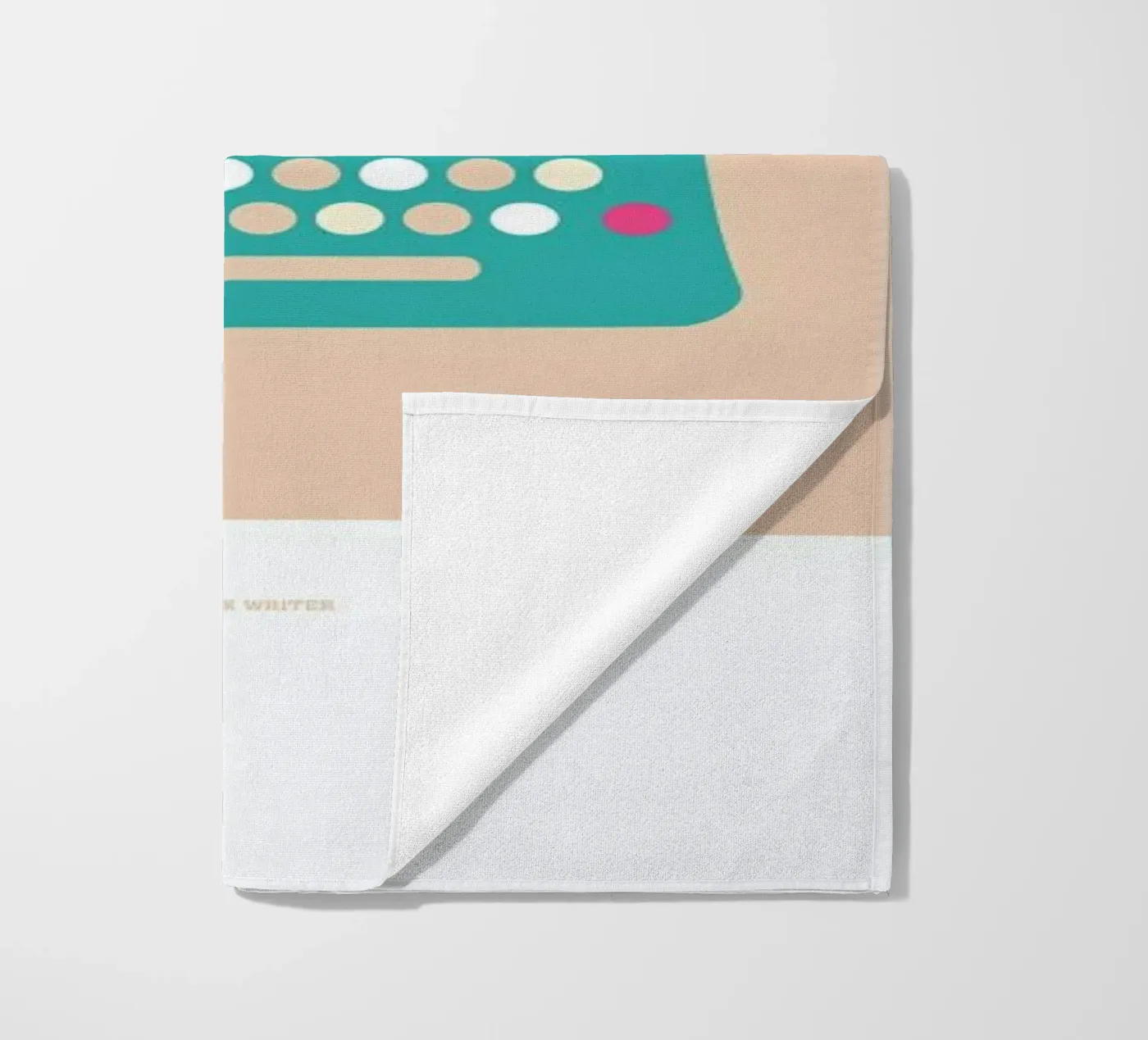 Paperback Writer beach towel by Christophe Gowans