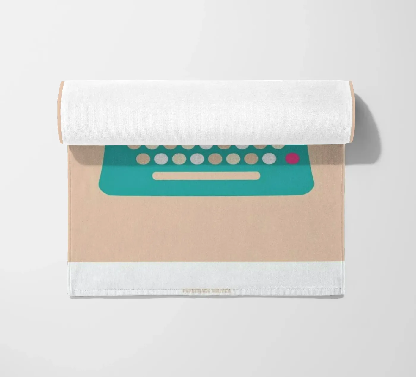 Paperback Writer beach towel by Christophe Gowans