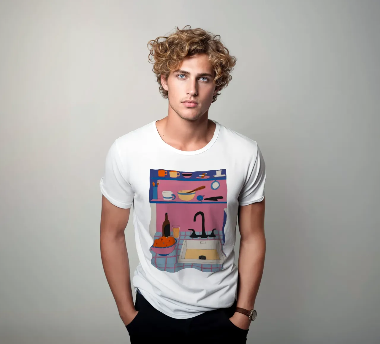 Cucina Disordine colorato t-shirt da Prism Ritual