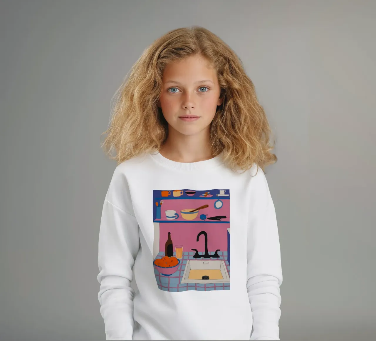 Cucina Disordine colorato felpa bambino da Prism Ritual