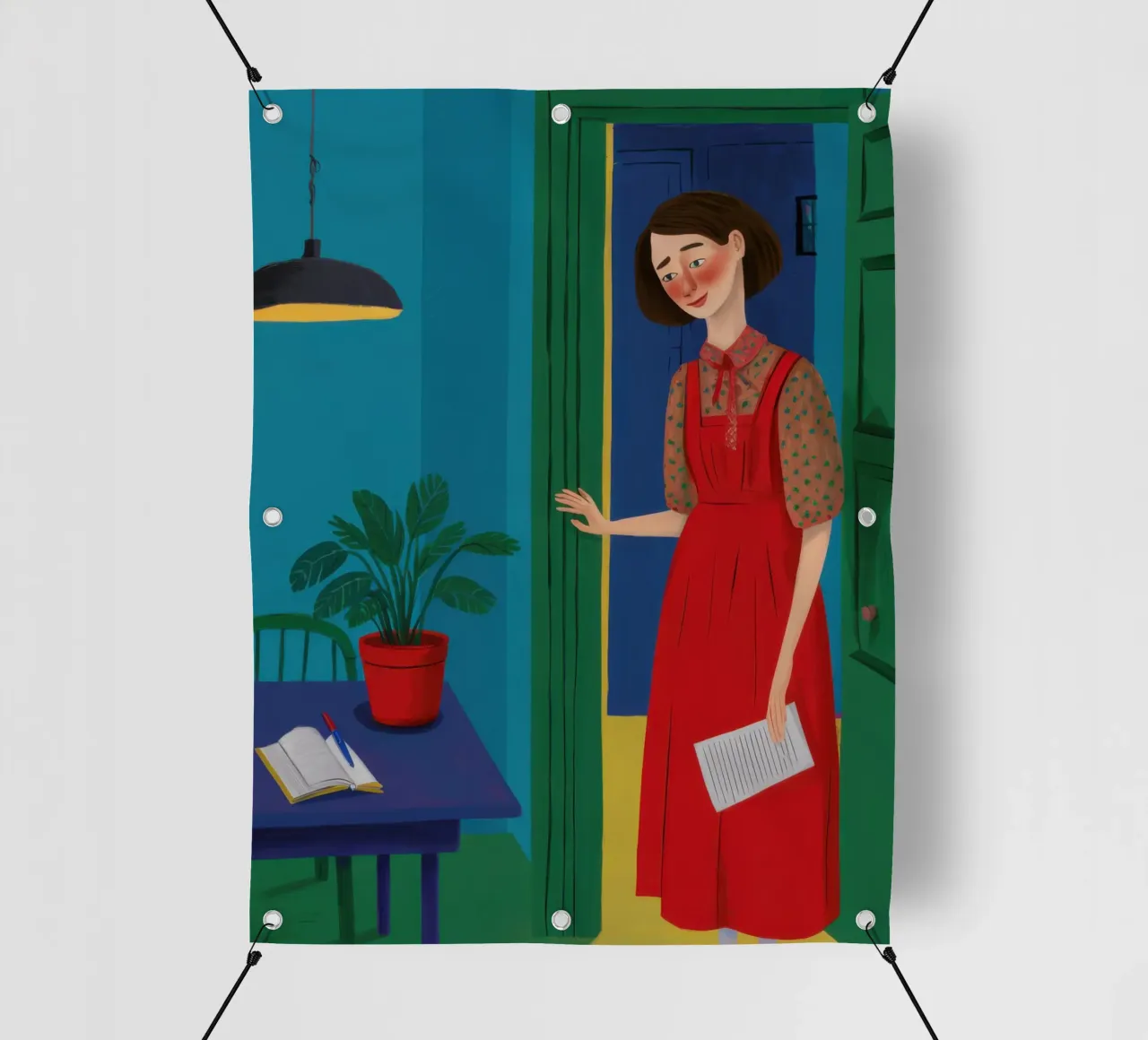 L'invito telo in pvc da Mythy Brush
