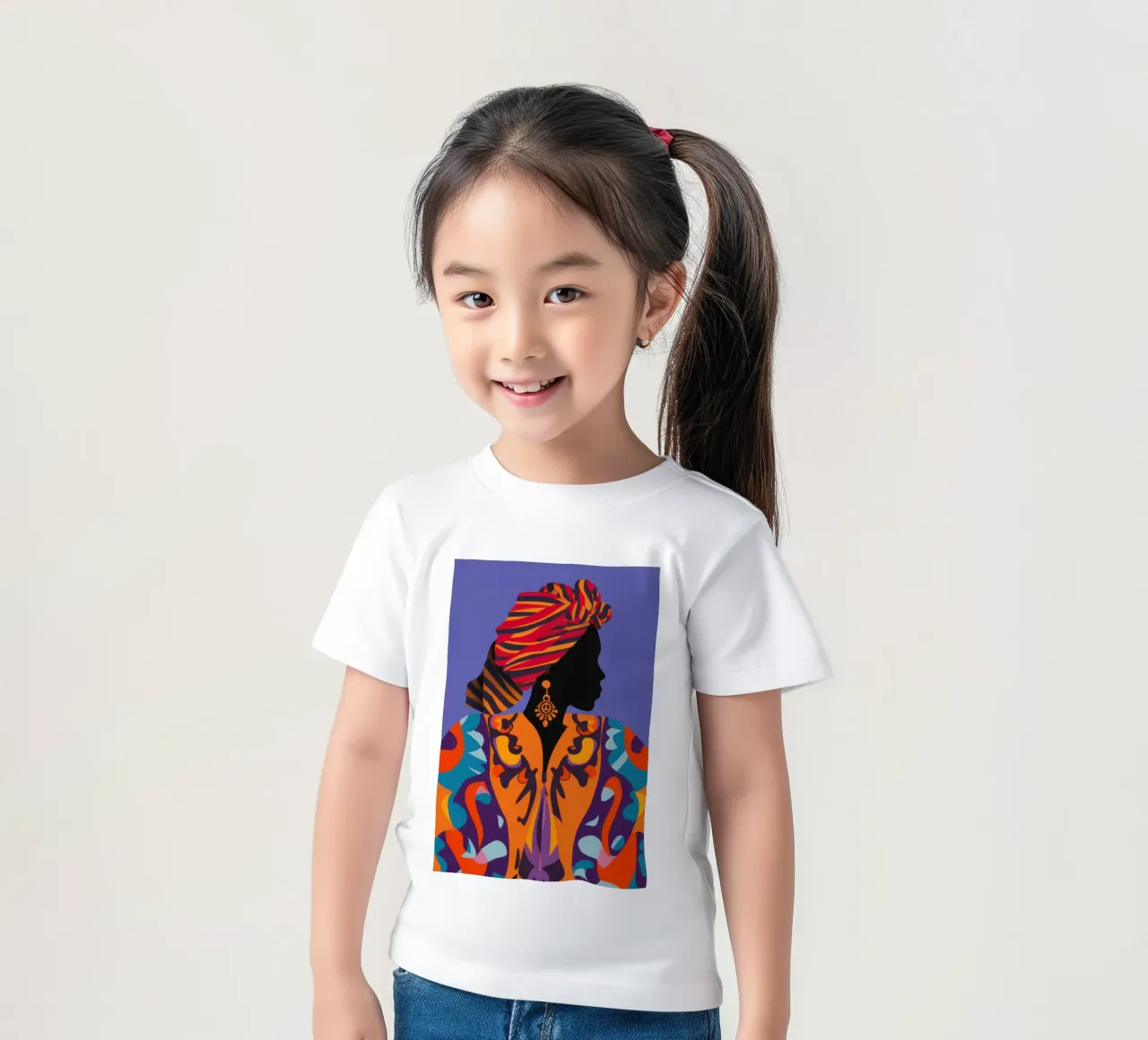 Regal in Turban kids t-shirt by Flock Reverie