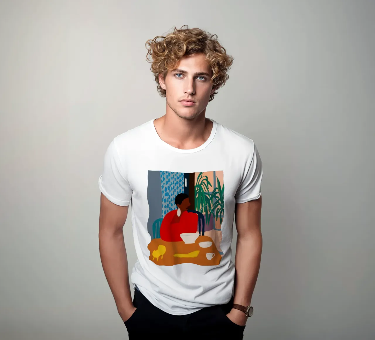 Contemplazione cremisi del mattino t-shirt da Prism Ritual