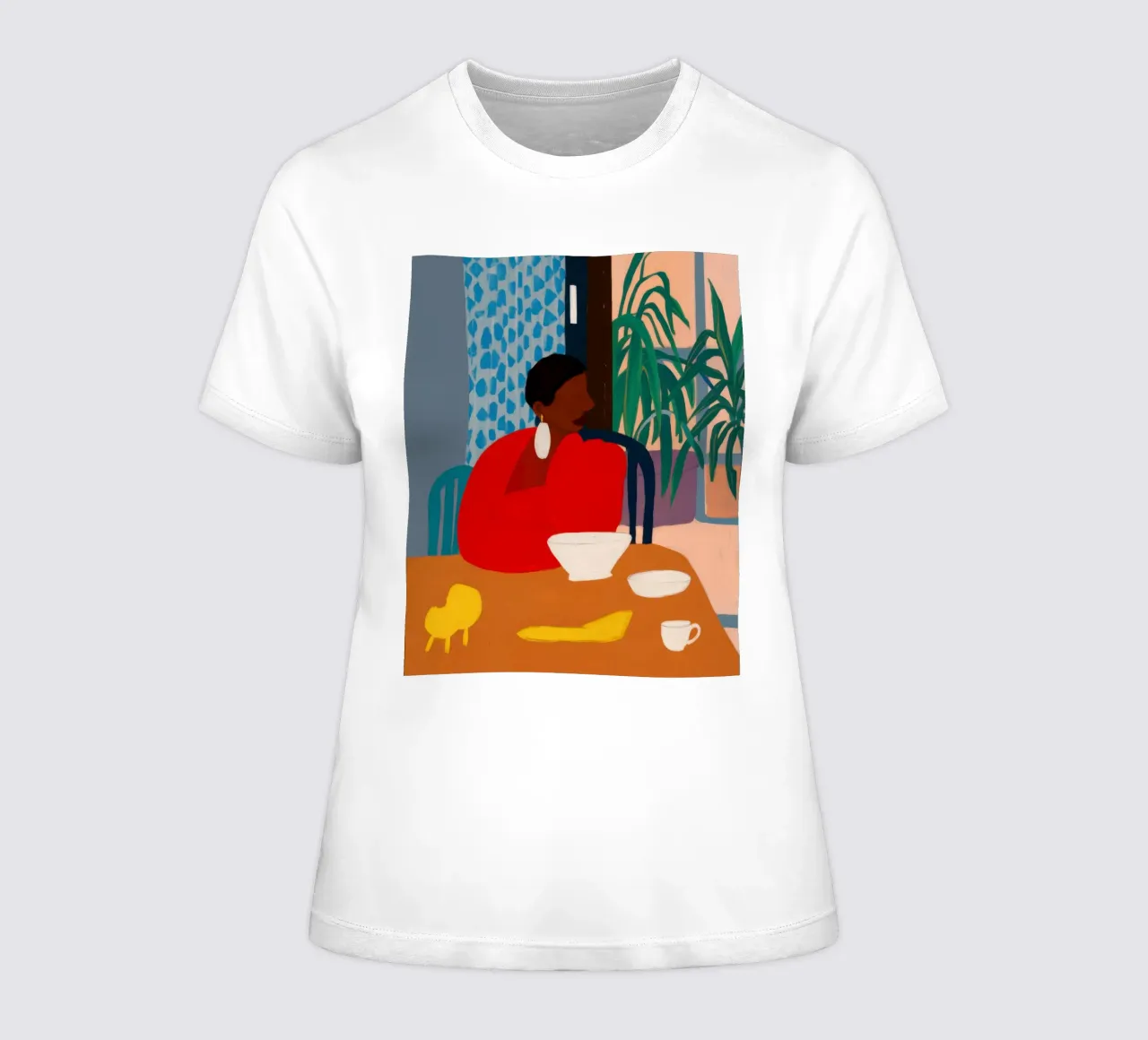 Contemplación matinal carmesí camiseta de mujer de Prism Ritual