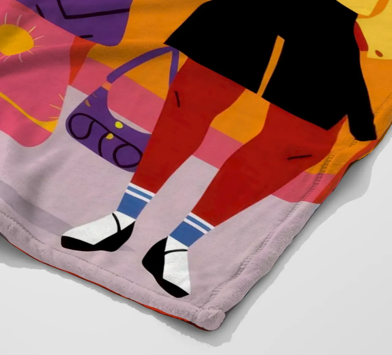 The Fashionable Trio fleece blanket by Mythy Brush