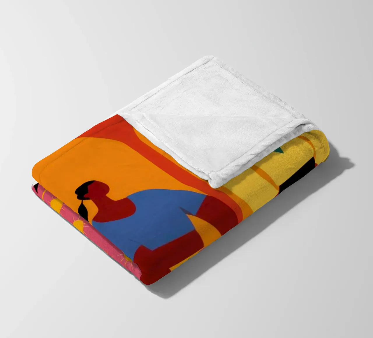 The Fashionable Trio fleece blanket by Mythy Brush