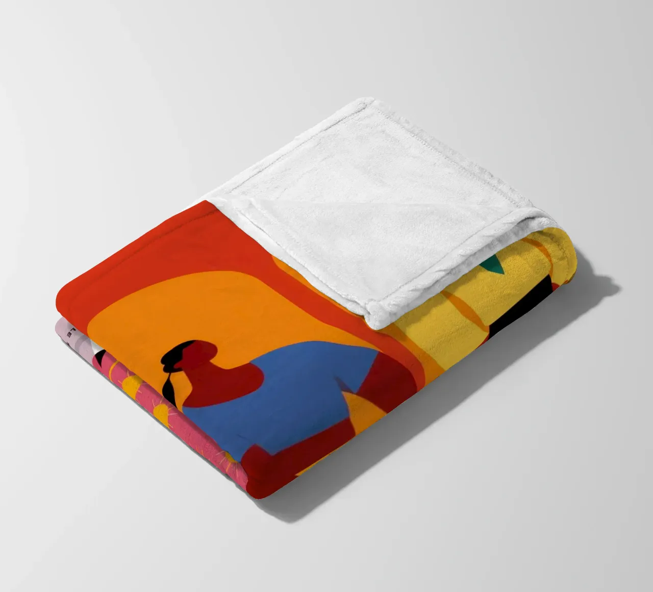 The Fashionable Trio fleece blanket by Mythy Brush