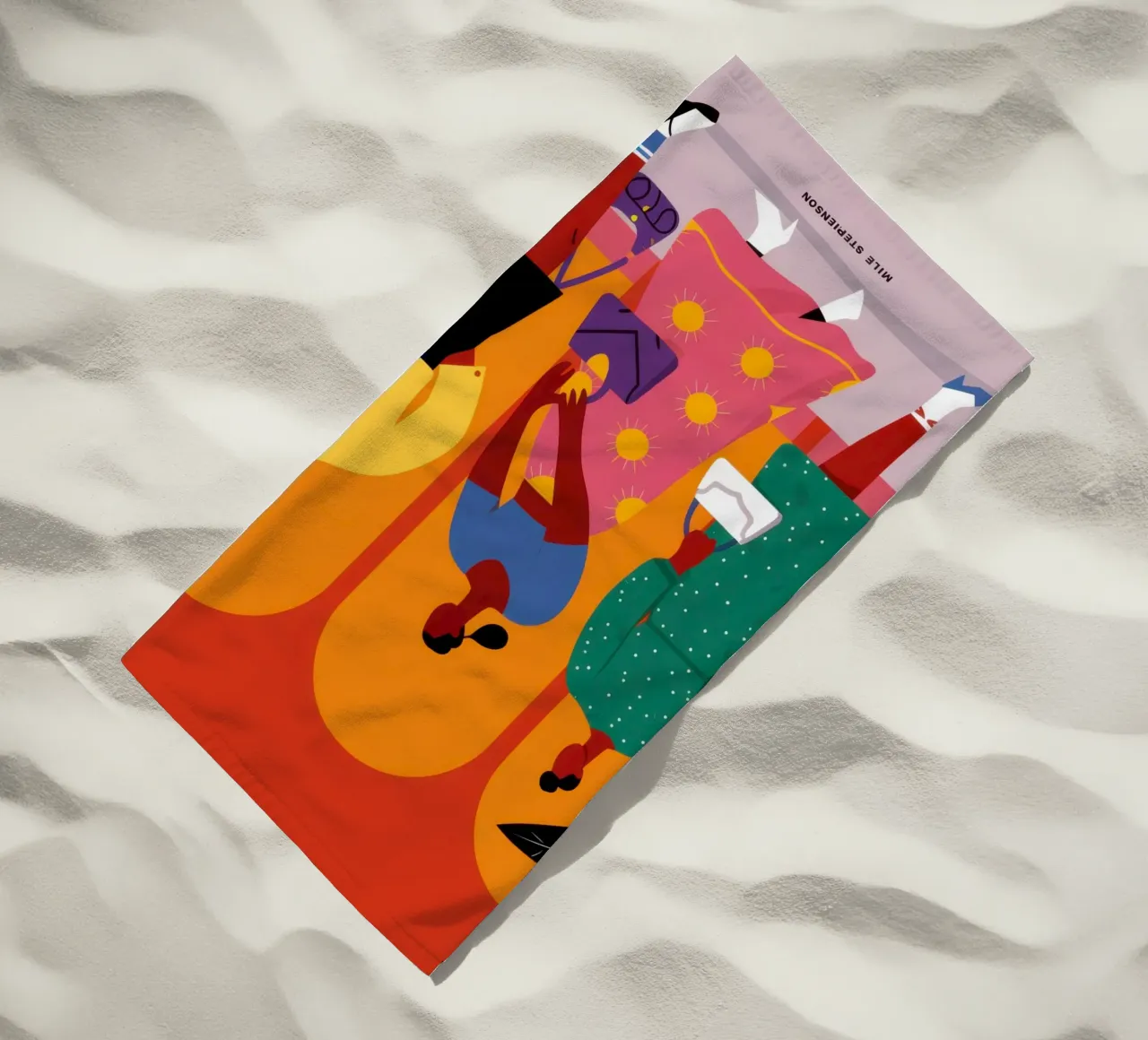 The Fashionable Trio beach towel by Mythy Brush