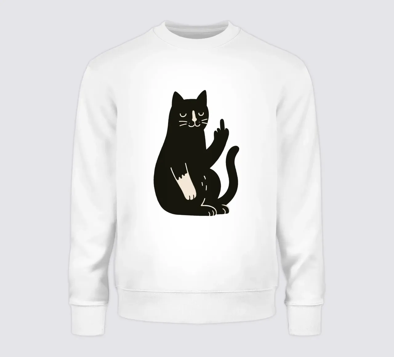 Zero F*cks Given - Cattitude Overload Sweatshirt von KUNSTstück