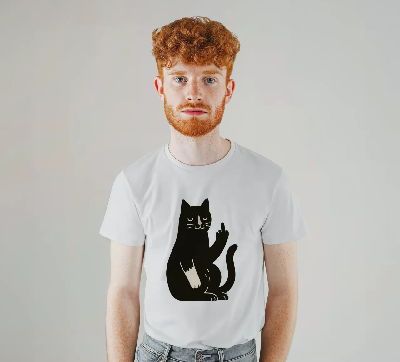 Zero F*cks Given - Cattitude Overload t-shirt de KUNSTstück