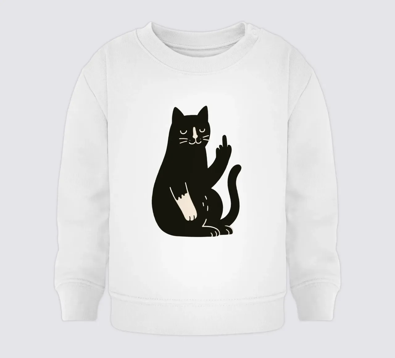 Zero F*cks Given - Cattitude Overload felpa neonato da KUNSTstück