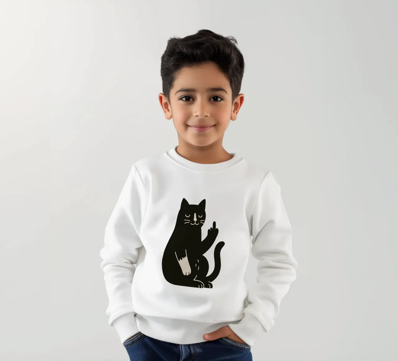Zero F*cks Given - Cattitude Overload felpa bambino da KUNSTstück