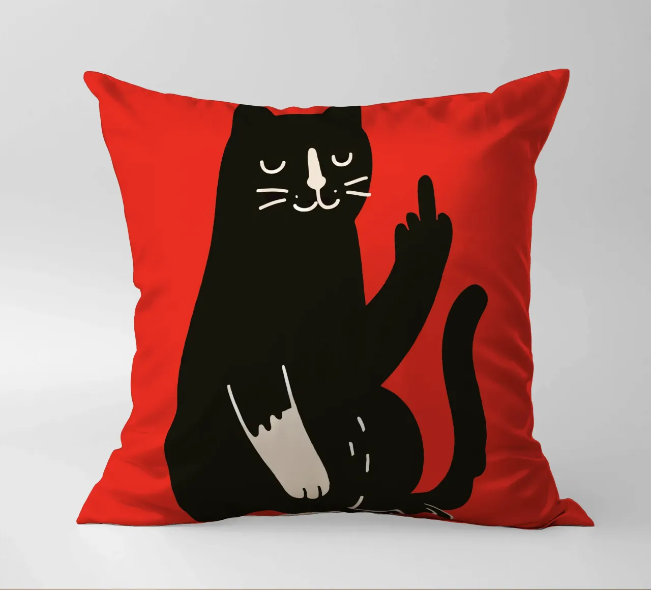 Zero F*cks Given - Cattitude Overload cuscino da KUNSTstück