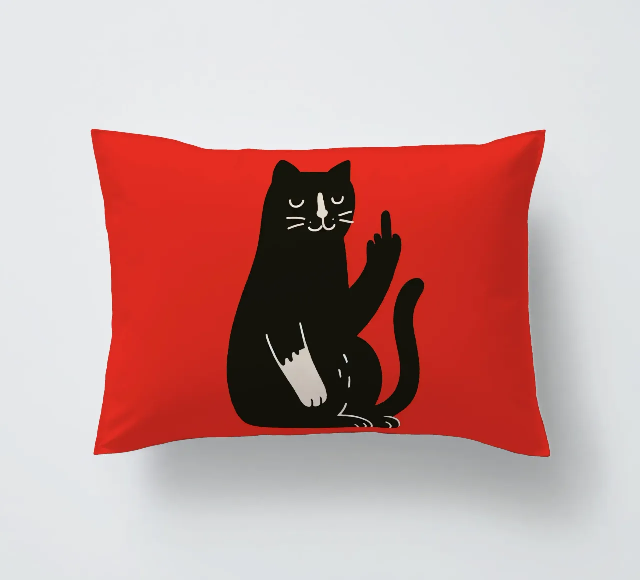 Zero F*cks Given - Cattitude Overload cuscino da KUNSTstück