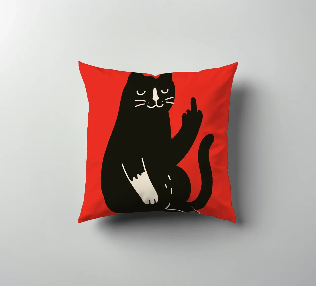 Zero F*cks Given - Cattitude Overload cuscino da KUNSTstück