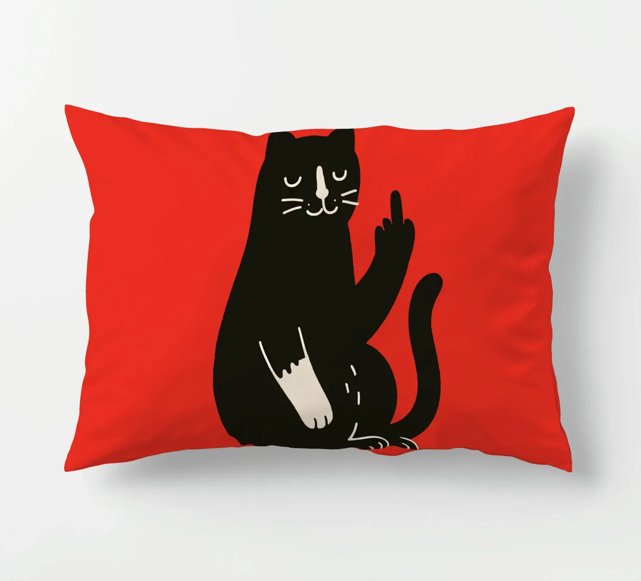 Zero F*cks Given - Cattitude Overload cuscino da KUNSTstück