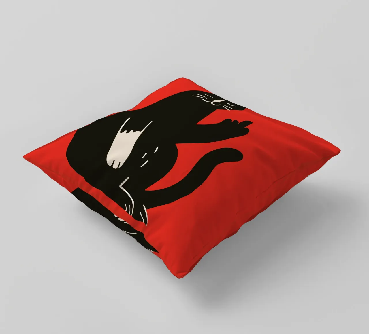 Zero F*cks Given - Cattitude Overload cuscino da KUNSTstück