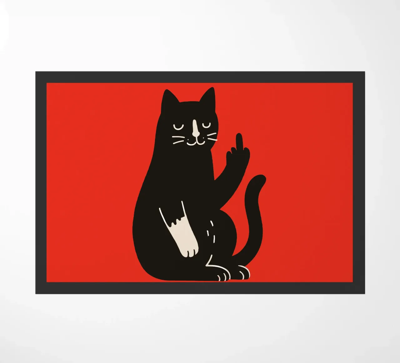 Zero F*cks Given - Cattitude Overload zerbino da KUNSTstück