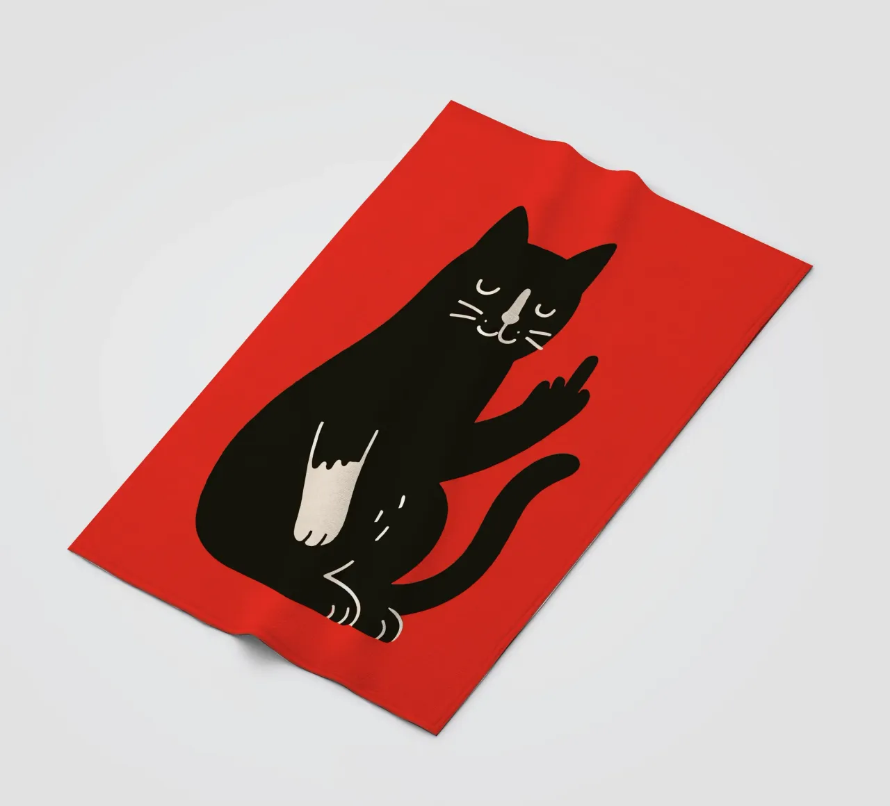Zero F*cks Given - Cattitude Overload coperta in pile da KUNSTstück