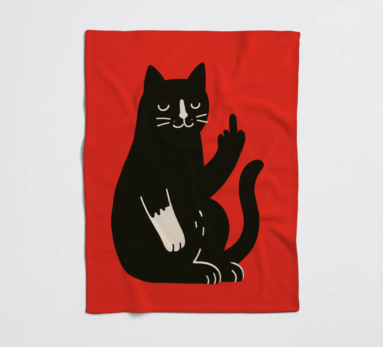 Zero F*cks Given - Cattitude Overload coperta in pile da KUNSTstück