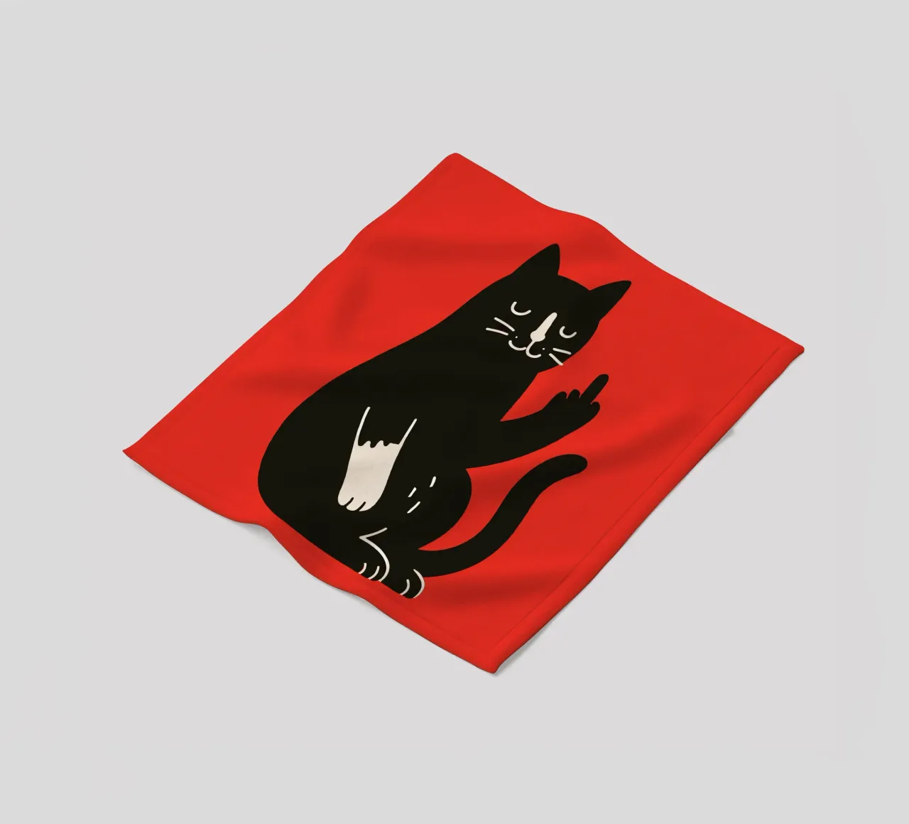 Zero F*cks Given - Cattitude Overload coperta in pile da KUNSTstück