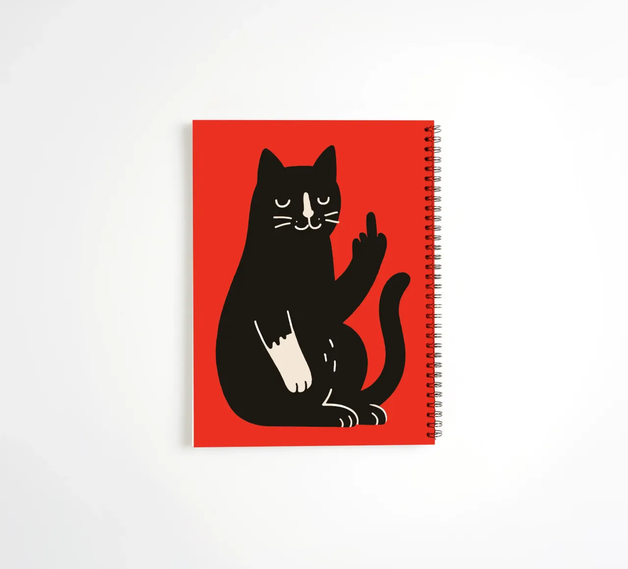 Zero F*cks Given - Cattitude Overload spiral notebook by KUNSTstück