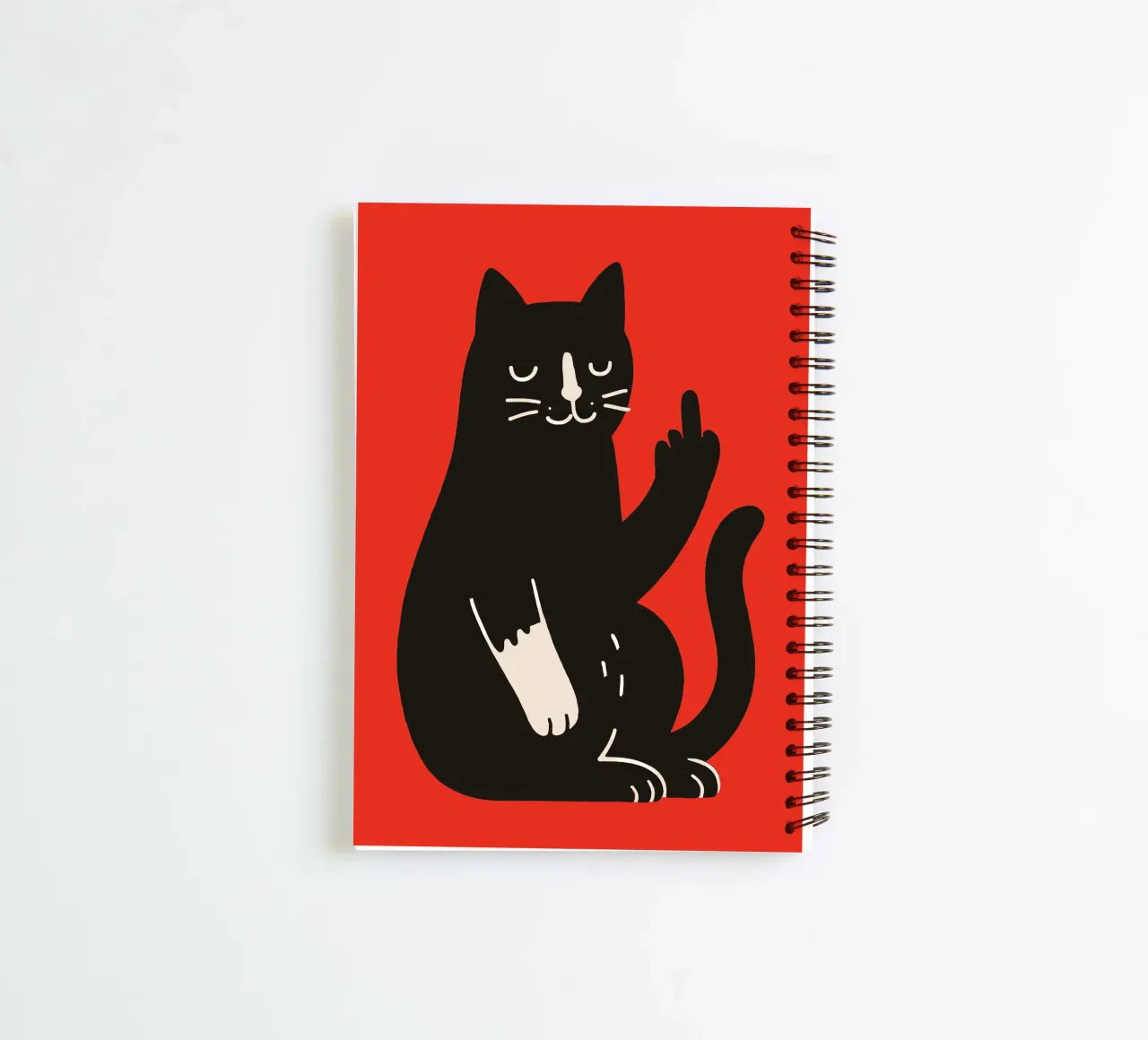 Zero F*cks Given - Cattitude Overload spiral notebook by KUNSTstück