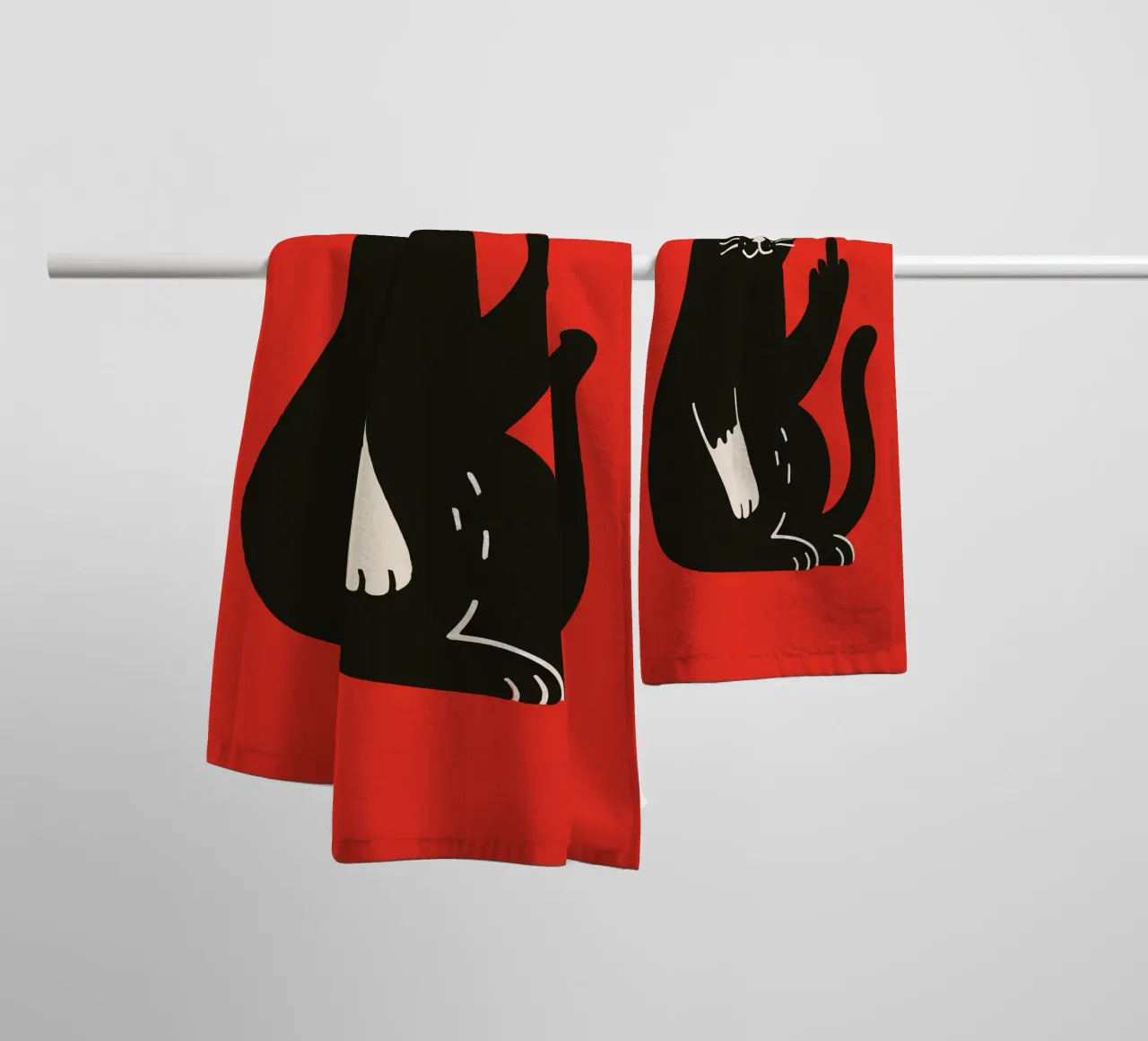Zero F*cks Given - Cattitude Overload Handtuch von KUNSTstück