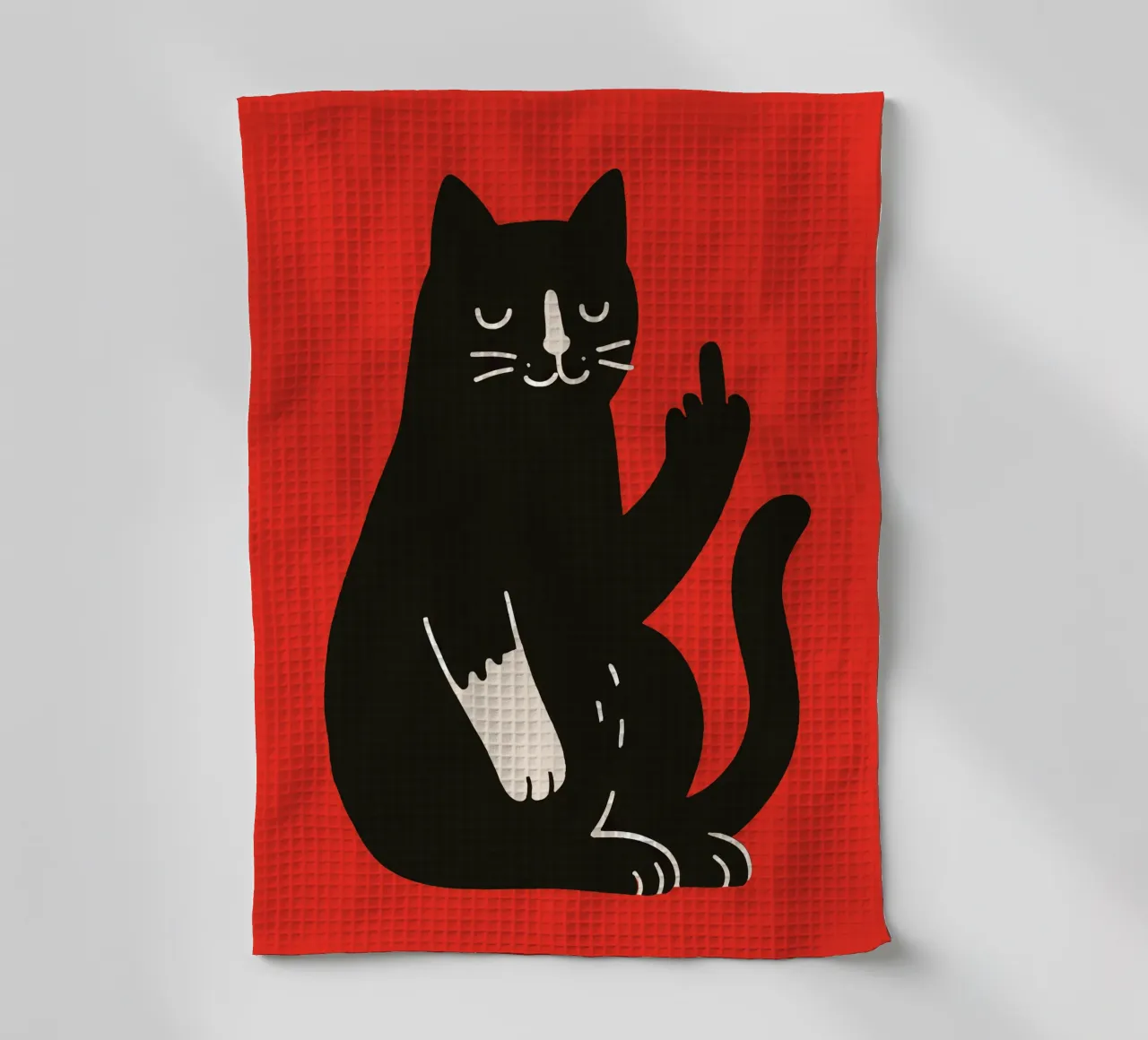 Zero F*cks Given - Cattitude Overload Geschirrtuch von KUNSTstück