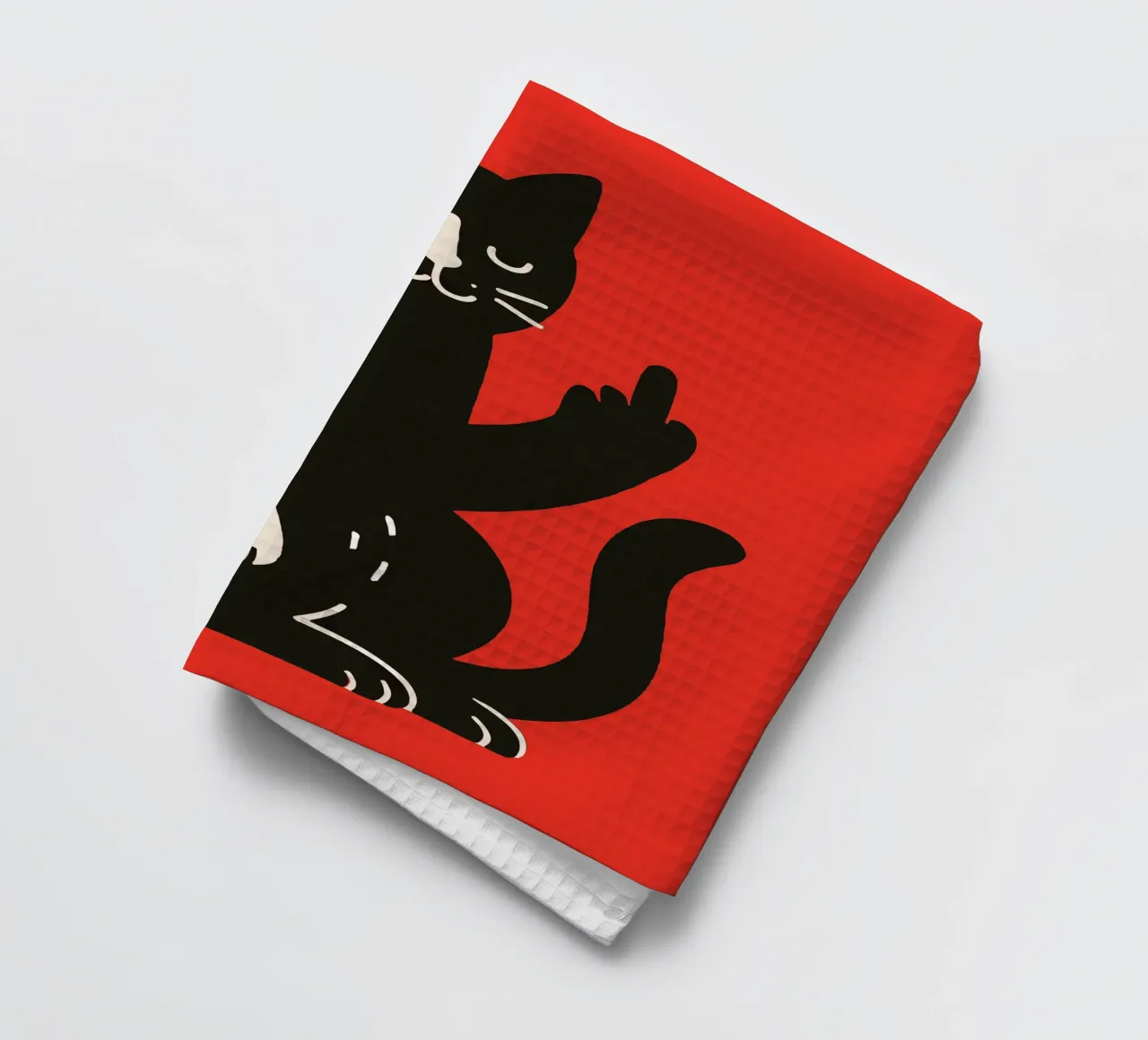 Zero F*cks Given - Cattitude Overload Geschirrtuch von KUNSTstück
