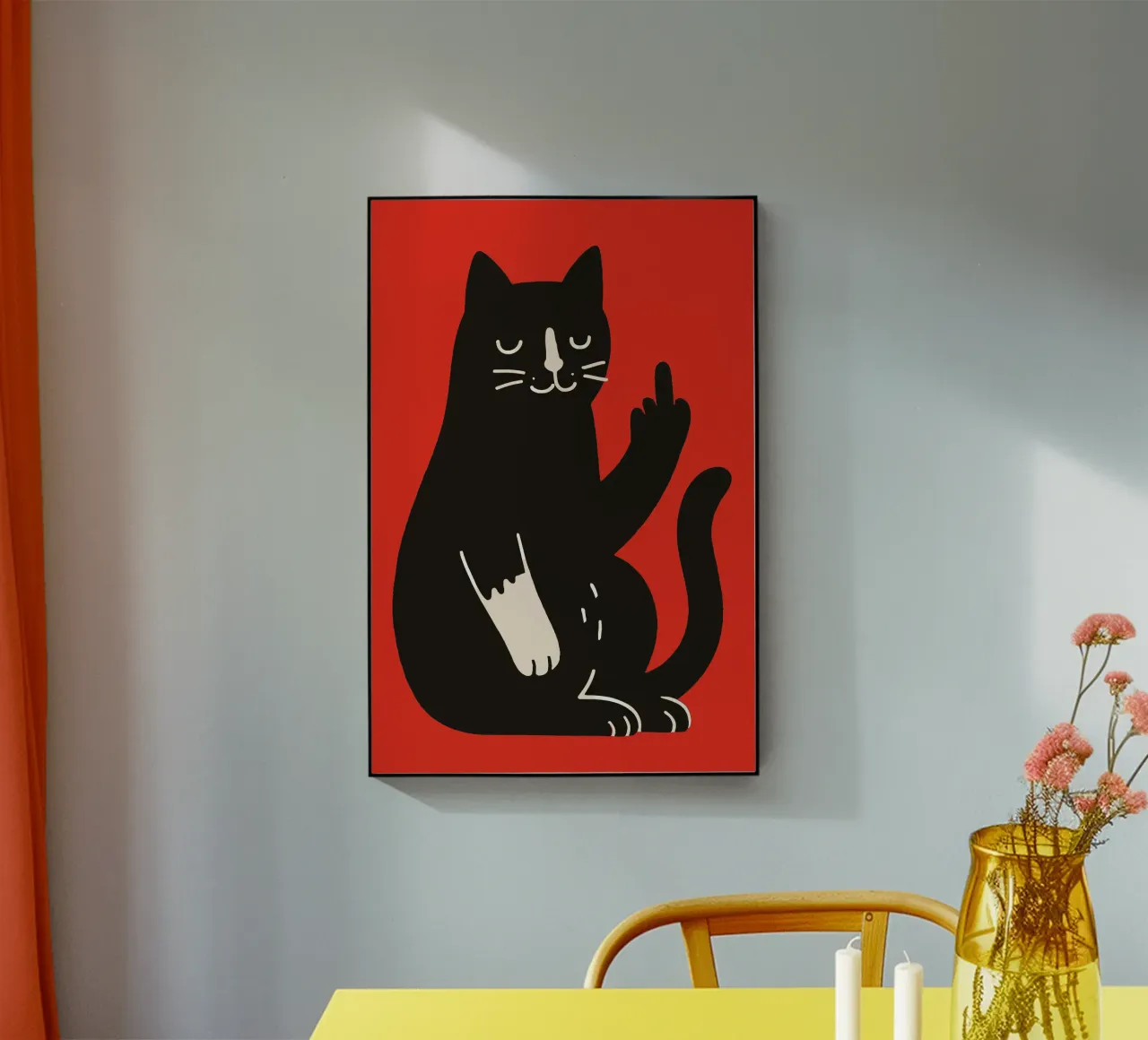 Zero F*cks Given - Cattitude Overload plexiglass da KUNSTstück