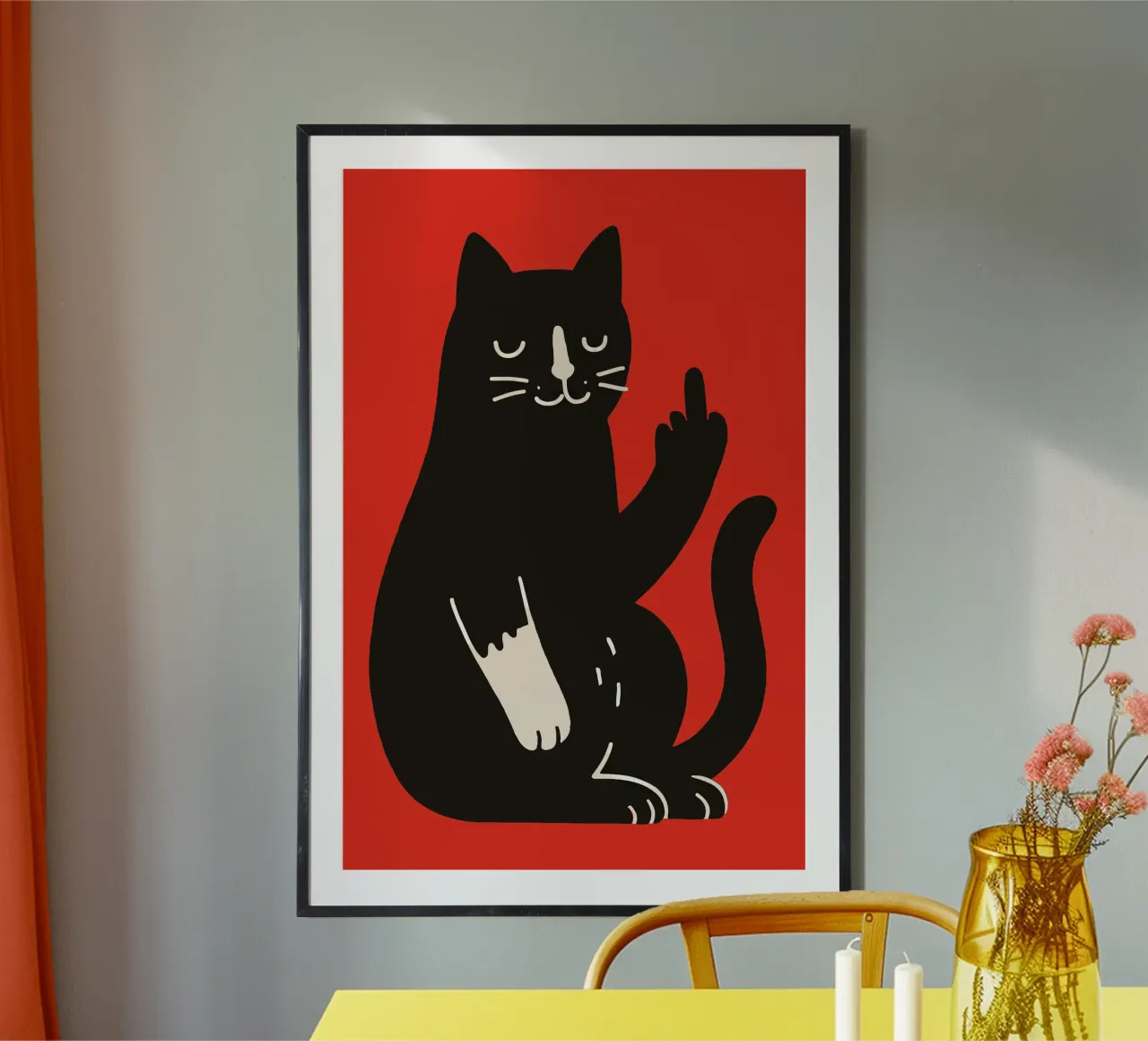 Zero F*cks Given - Cattitude Overload poster da KUNSTstück