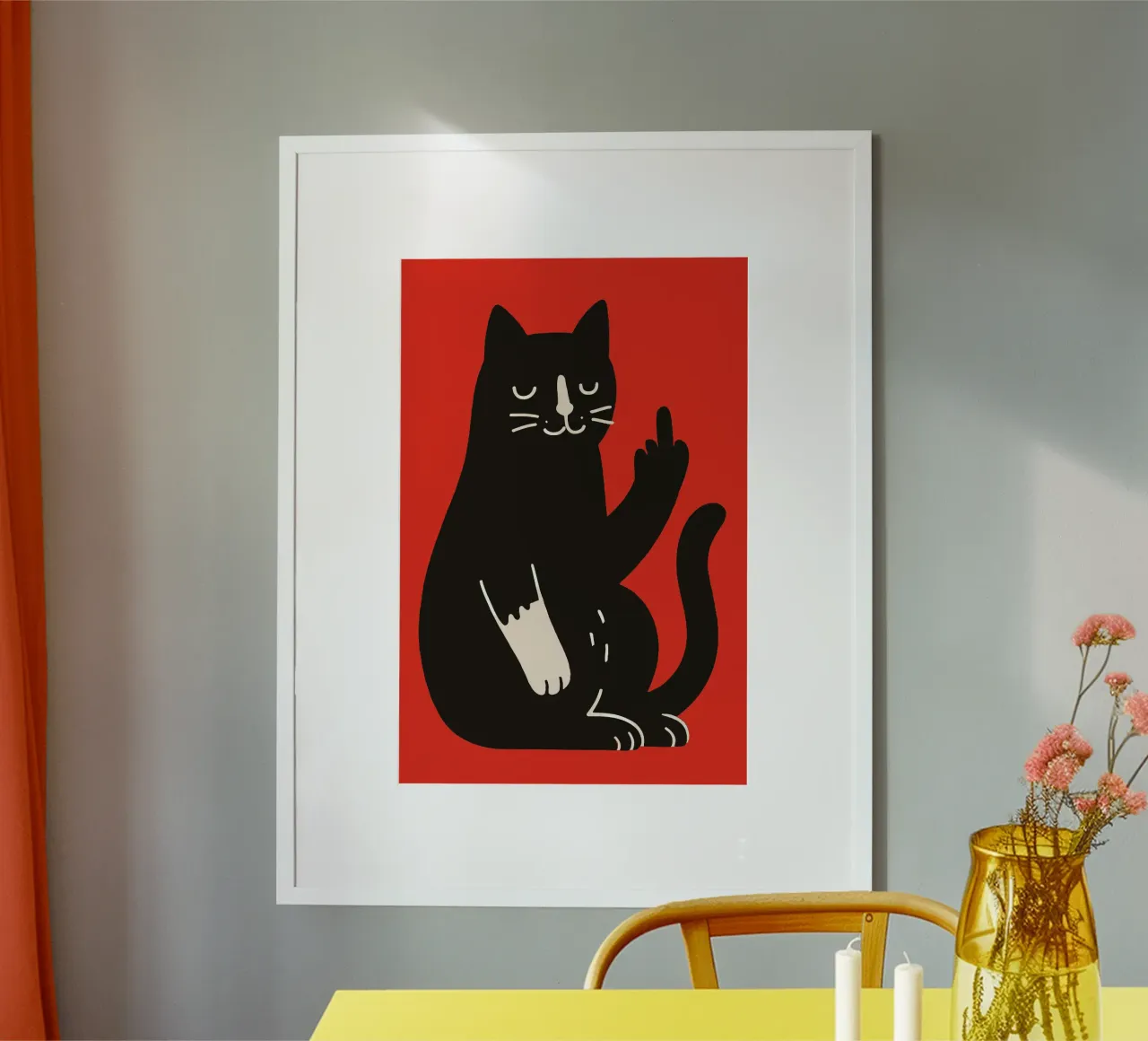 Zero F*cks Given - Cattitude Overload poster da KUNSTstück